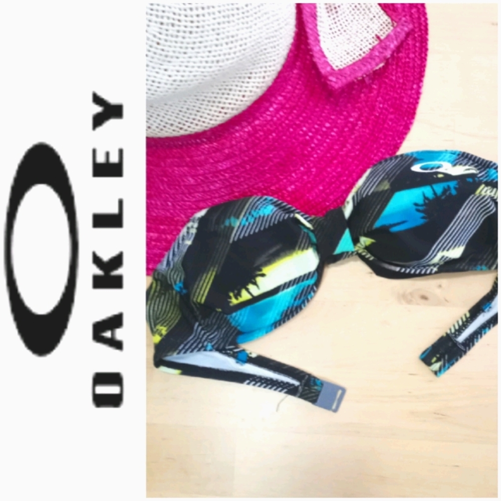 Oakley Palms Bandeau Bikini Top Sz S
